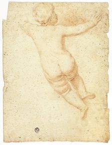 Putto from Back, n.d. Creator: John Downman