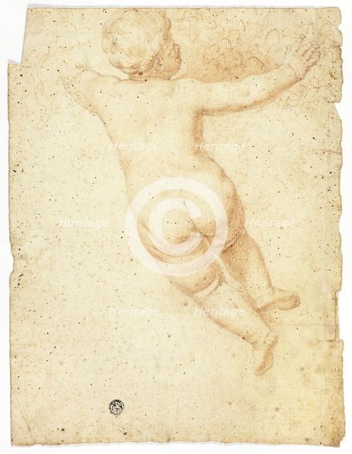 Putto from Back, n.d. Creator: John Downman.