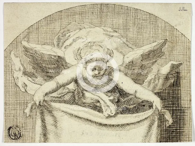 Putto Holding Sudarium, n.d. Creator: Unknown.