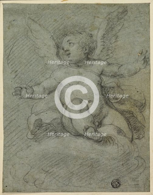 Putto Seated on Clouds, 1600/12. Creator: Dionisio Calvaert.