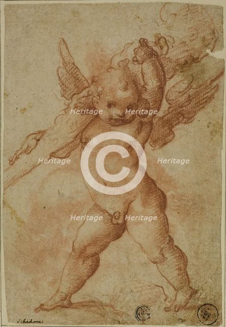 Putto with Club of Hercules, 1575/78. Creators: Marco Marchetti, Bartolomeo Schedoni, Raffaello Motta.