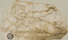 Putto with Garland, n.d. Creator: Andrea Lilio