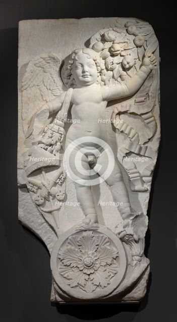 Putto with Papal Insignia, 1475/1500. Creator: Unknown.