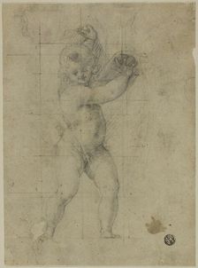 Putto with Raised Arms, 1580/90. Creator: Cristofano Roncalli