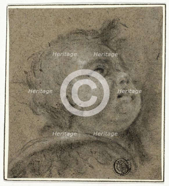 Putto's Upturned Face, n.d. Creator: Unknown.