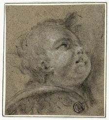 Putto's Upturned Face, n.d. Creator: Unknown