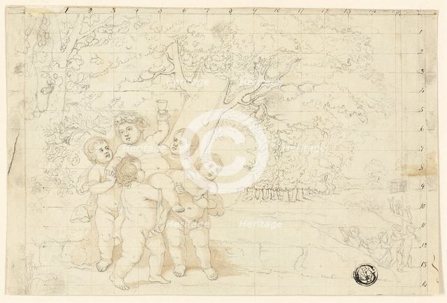 Putti Carrying Young Bacchus, n.d. Creator: Unknown.