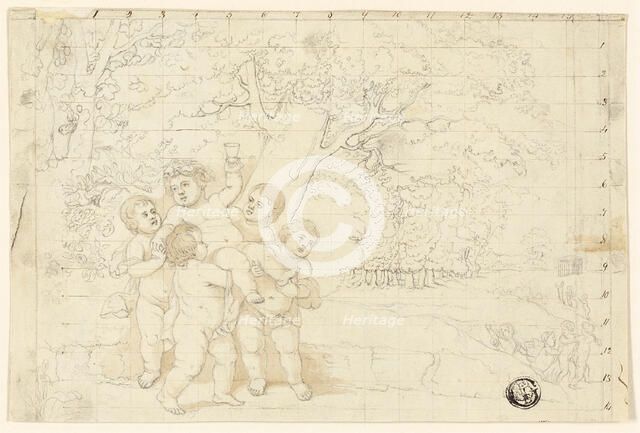 Putti Carrying Young Bacchus, n.d. Creator: Unknown.