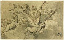 Putti and Coat of Arms, n.d. Creator: Gerard de Lairesse