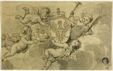 Putti and Coat of Arms, n.d. Creator: Gerard de Lairesse