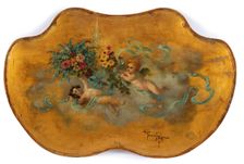 Putti and flowers. Creator: Kiyohara, Tama (O'Tama), (Eleonora Ragusa) (1861-1939)