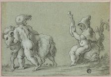 Putti as Goatherds, n.d. Creator: Unknown