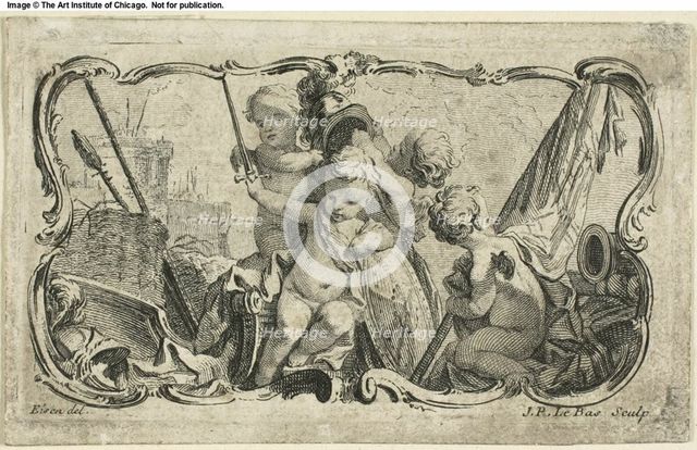 Putti at War, n.d. Creator: Jacques Philippe Le Bas.