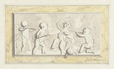 Putti at war, c.1752-c.1819. Creator: Juriaan Andriessen