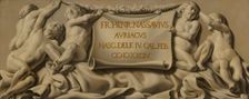 Putti Bearing a Cartouche with Stadholder Frederik Hendrik's Date of Birth. Creator: Salomon de Bray