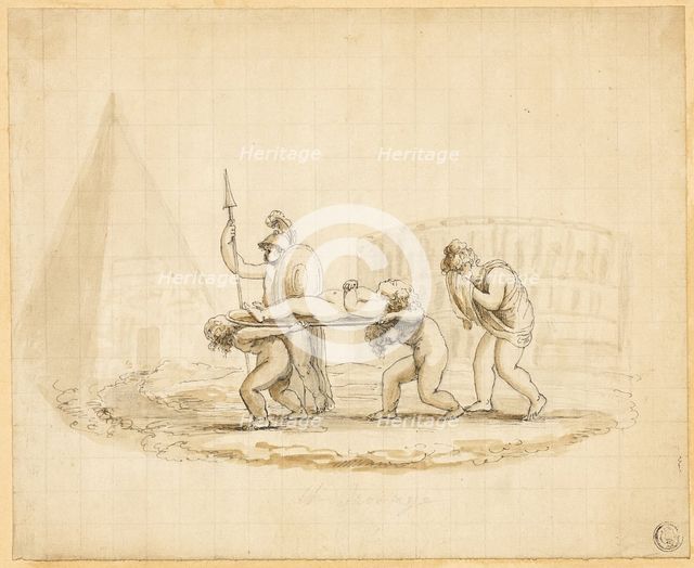 Putti Enacting Roman Funeral Procession, n.d. Creator: Lady Diana Spencer.