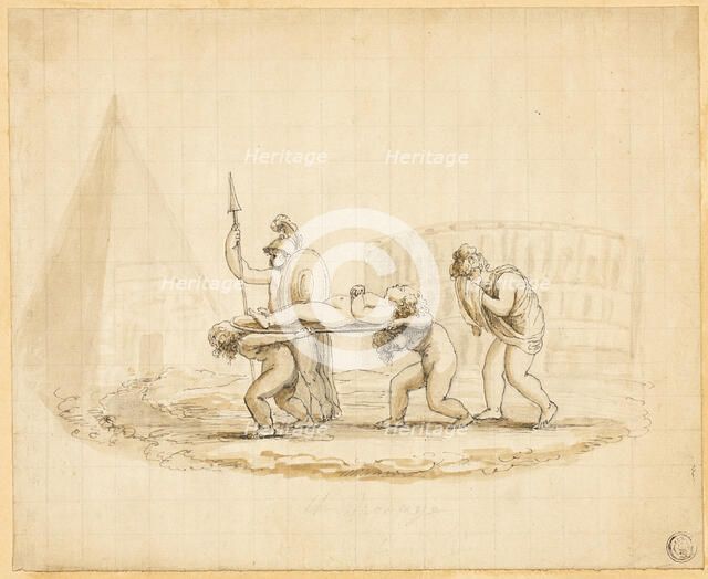 Putti Enacting Roman Funeral Procession, n.d. Creator: Lady Diana Spencer.