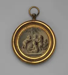Putti Harvesting Wheat. Creator: Style of Piat Joseph Sauvage (French, late 18th century)
