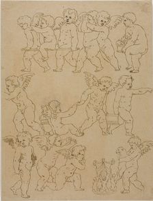 Putti Performing Tasks, n.d. Creator: Unknown