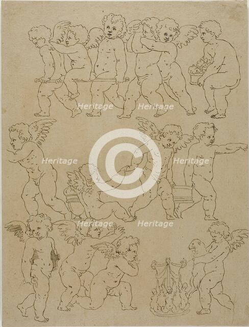 Putti Performing Tasks, n.d. Creator: Unknown.