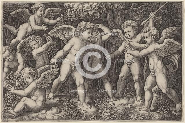 Putti Playing. Creator: Master of the Die.
