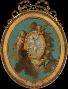 Putti with a Medallion. Creator: Charles Eisen