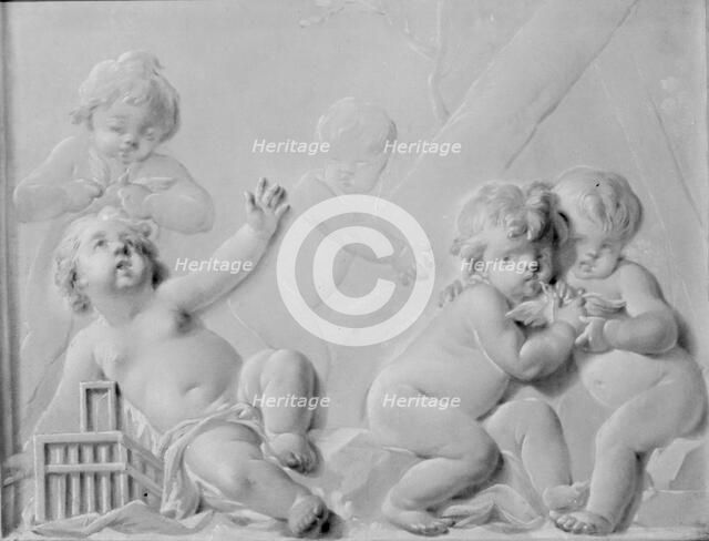 Putti with Birds, second half 18th century. Creator: Unknown.