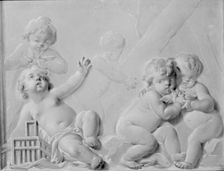 Putti with Birds, second half 18th century. Creator: Unknown