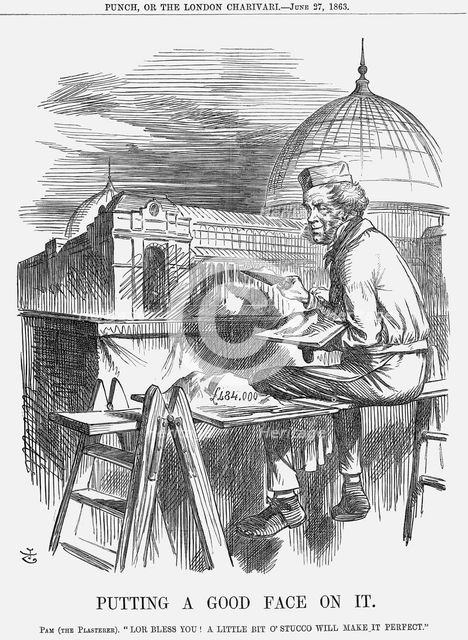 'Putting a Good Face On It', 1863. Creator: John Tenniel.