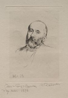 Puvis de Chavannes, 1876. Creator: Marcellin Gilbert Desboutin (French, 1823-1902)