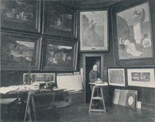 Puvis De Chavannes in his Studio c1897. Creator: Unknown