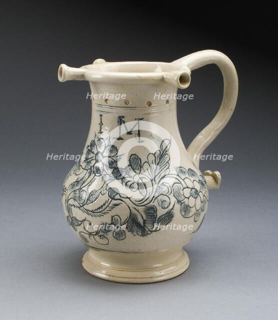 Puzzle Jug, Staffordshire, c. 1765. Creator: Staffordshire Potteries.