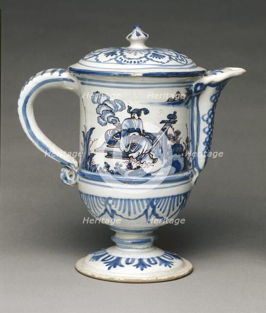 Puzzle Pitcher, late 1600s. Creator: Saint-Jean-du-Desert Factory (French).