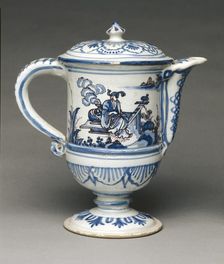 Puzzle Pitcher, late 1600s. Creator: Saint-Jean-du-Desert Factory (French)