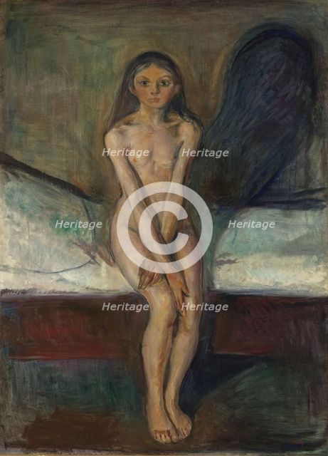 Puberty, 1894. Creator: Edvard Munch.