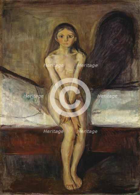 Puberty. Artist: Munch, Edvard (1863-1944)