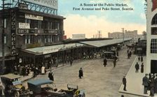 Public Market, First Avenue and Pike Street, Seattle, Washington, USA, 1915