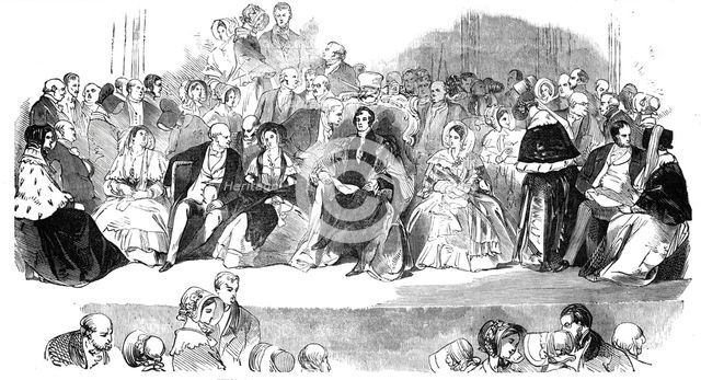Public meeting at the Mansion House - the Lord Mayor in the Chair, 1844. Creator: Unknown.