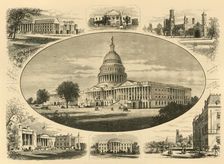 Public Buildings in Washington 1874. Creator: John Filmer