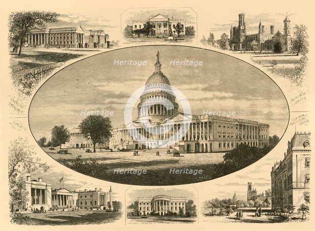 'Public Buildings in Washington', 1874.  Creator: John Filmer.