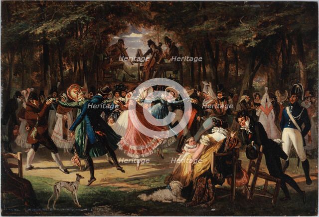 Public ball, 1818. Creator: John James Chalon.