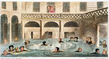 Public Bathing at Bath, or Stewing Alive 1825. Creator: Isaac Robert Cruikshank