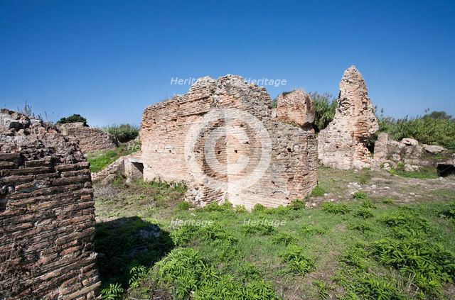 Public baths at Nikopolis, Greece. Creator: Samuel Magal.