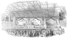 Public Dinner to Robert Stephenson, Esq., M.P., at Newcastle-Upon-Tyne, 1850. Creator: Unknown