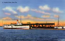 Public dock, Erie, Pennsylvania, USA, 1940