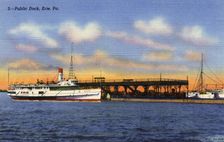 Public dock, Erie, Pennsylvania, USA, 1940