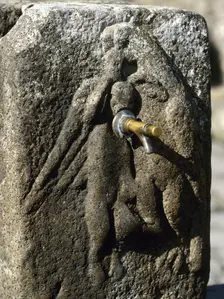 Public fountain in Via Vicolo di Modesto, Pompeii, Campania, Italy, 2002. Creator: LTL