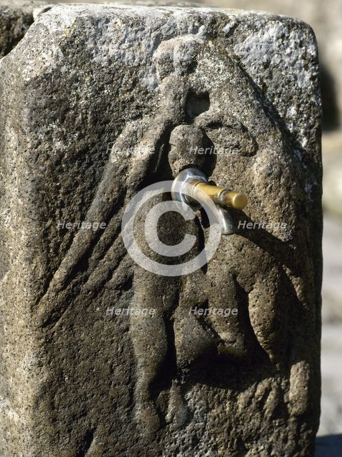 Public fountain in Via Vicolo di Modesto, Pompeii, Campania, Italy, 2002. Creator: LTL.