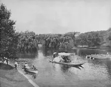 Public Garden and Lake, Boston c1897. Creator: Unknown