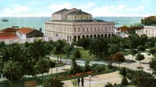 Public garden and theatre, Madeira, 1905
